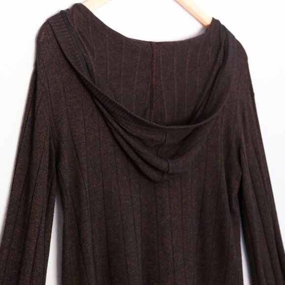 Athleta Harmony Pose Hoodie Sweatshirt Dark Mahogany Heather Size XS SOFT $79 - Picture 9 of 16